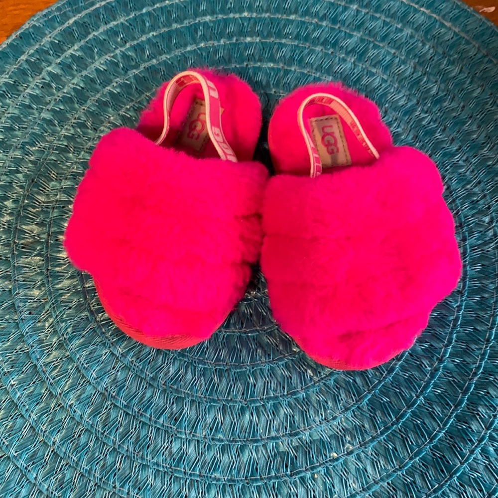 Baby Girl Ugg Fluff Slides